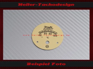 Tachoscheibe Temperaturanzeige für Traktormeter Köpfli Ø70 mm - Picture 1 of 3