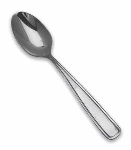 Pfaltzgraff Chalfonte 18/10 Stainless Teaspoon Glossy Outline Handle Flatware - Picture 1 of 6
