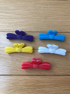 Vintage 1985 Goody Mini Colorful Bow Like Pin Up Clips - Picture 1 of 1