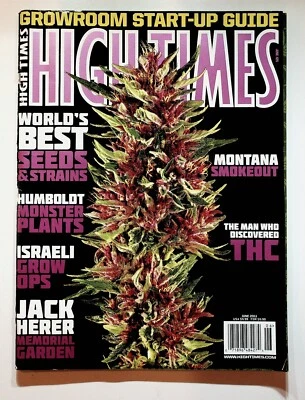 2011 June High Times Magazine Montana Israel Jack Herer Ralph Mechoulam THC Pot Foto 1 de 4