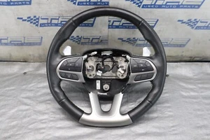 2020 DODGE CHARGER HELLCAT 6.2L OEM BLACK LEATHER STEERING WHEEL ASSY #1669 - Picture 1 of 8