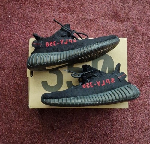 Adidas yeezy boost 350 v2 bred taglia 9 5 uk leggermente