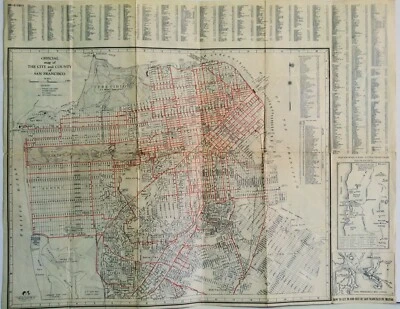 San Francisco Map 1935 Chamber of Commerce - Image 1 of 4