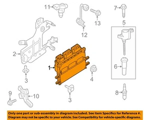 Sistema de encendido eléctrico Ford OEM 17-20 Fusion-Pcm HS7Z12A650PANP - Imagen 1 de 2