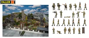 Sistema de entrenamiento Faller Military H0 144110-S Konstanzbahn con 26 soldados NUEVO - Imagen 1 de 4