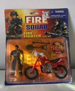 Fire Squad Rescue Team Fire Motorcycle Play Set [ Chap Mei ] [ Brand New ] - Picture 1 of 11