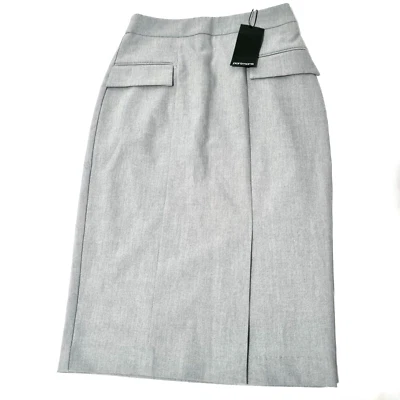 Falda Portmans Mujer Talla 6 Gris Recta Bolsillos Simulados Damas Falda de Negocios Nueva con Etiquetas Foto 1 de 4
