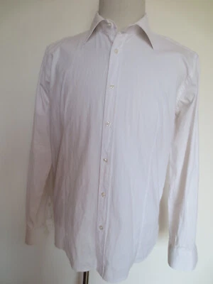 Cult Stretch Hemd ca 80er MERISH sportswear langarm slim fit M/L (Et.XL) weiß /H - Bild 1 von 4