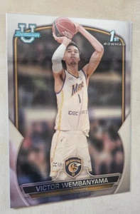 2022 Bowman Chrome University #101 Victor Wembanyama Rookie RC 1° SPURS - Foto 1 di 2
