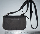 Merrell Dark Gray Brown crossbody bag 3 compartments adjustable strap