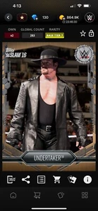 DIGITAL Topps WWE Slam 2016 Bronze Base SP Undertaker Tier 7 283cc Hard To Find - Bild 1 von 1