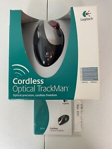 Logitech 904369-0403 TrackMan Cordless Optical Mouse - Open Box - Unused