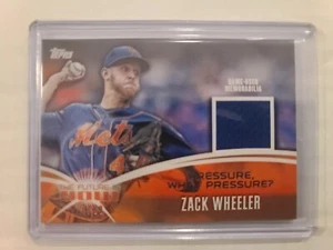2014 Topps Future is Now Jersey Relic Zack Wheeler #FNR-ZW1 28/99 New York Mets - Picture 1 of 2