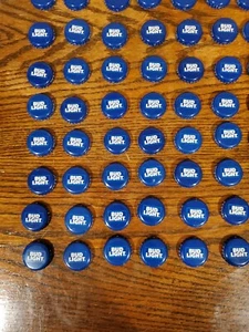 1000 Beer Bottle Caps Bud Light Blue Clean No Dents - Picture 1 of 5