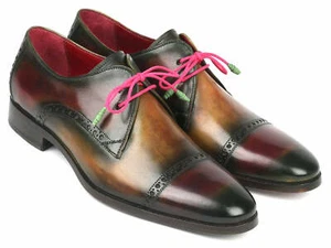 Paul Parkman Herren Mehrfarbig Cap Toe Derby Schuhe (ID#1247-MLT) - Bild 1 von 6