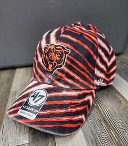 NEW Men's ZUBAZ 47 Brand NFL Chicago Bears Clean Up Strapback Hat Retro Cap