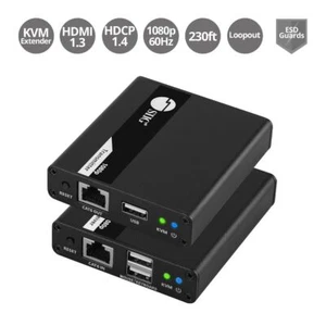 Accesorio SIIG CE-H27411-S1 HDMI USB KVM sobre Cat6 Extensor 70m Caja Marrón - Imagen 1 de 6