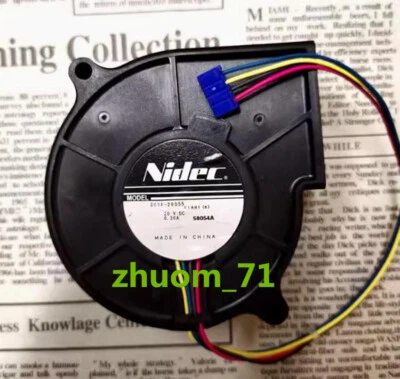 1PC Nidec D07F-20SS5 7530 20V 0.20A 4-Pin Blower, turbine, cooling fan - Image 1 of 4