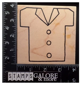 Tolle Impressionen Stempel MANN DAMEN HEMD KRAGEN KNÖPFE KLEIDUNG #780 - Bild 1 von 3