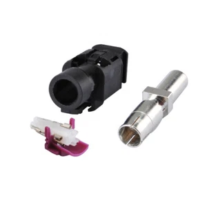 Fakra HSD A crimp female jack straight Connector for Dacar 535 4pole - Picture 1 of 4