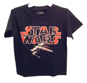 Star Wars Black T-Shirt S(5/6) Fighter Hans Luke Yoda Darth Vader R2D2 Trooper - Picture 1 of 10