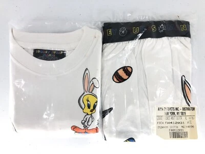 Conjunto de Camiseta y Boxers Tejidos Looney Tunes De Colección Niños Talla XL NUEVO en Bolsas Selladas Taz Foto 1 de 4