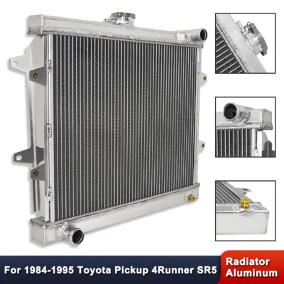 Radiador de aluminio 3 filas MT para camioneta Toyota 4Runner SR5 L4 2,4 L 1984-1995 Foto 1 de 4