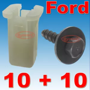 FORD FIESTA ST150 FRONT BUMPER PLASTIC CLIPS GROMMET EXPANDING NUT & SCREWS - Picture 1 of 1