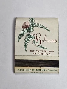 The Balsams Hotel Switzerland of America Dixville Notch NH Matchbook Cover - Picture 1 of 4