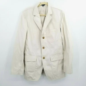 Tommy Hilfiger Tailored Men's 40 Blazer Jacket Cotton Button Tan Travel Beach - Bild 1 von 11