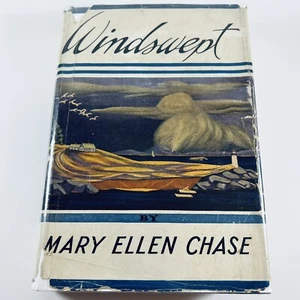 Windswept Mary Ellen Chase First Edition 1941 Early Printing HCDJ Novel of Maine - Picture 1 of 15