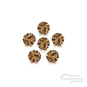 Diamond Valley Daisy 0.06ct Authentic Australian Cognac Argyle Origin Diamond - - Picture 1 of 3