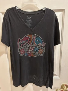 San Antonio Spurs Damen Schmuck Glitzer T-Shirt Größe Large - Bild 1 von 4