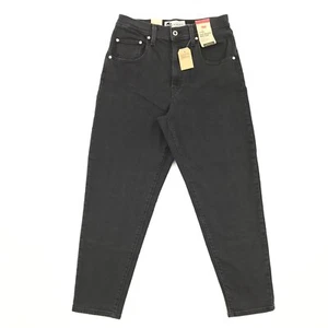 SilverTab Mom Jeans Womens 30x27 Relaxed Tapered High Waisted Dark Gray - Picture 1 of 16