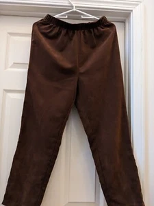 Pre-owned women's brown elastic waist pants size small - Picture 1 of 4