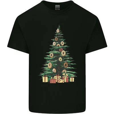 Funny Christmas Donut Tree Xmas Kids T-Shirt Boys Girls - Image 1 of 4