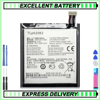 TLP020K2 TLp020Kj Replacement Battery For Alcatel One Touch 6039H 6039Y 6039K - Image 1 of 4