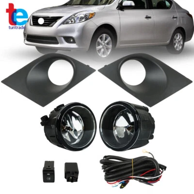 Luces antiniebla de conducción para parachoques Nissan Versa 2007-2011 con bisel + par de interruptores Foto 1 de 4