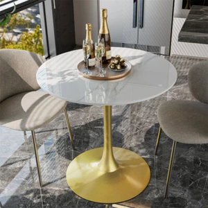 2-4 Person Dining Table Pub Bar Table Small Space Home Leisure Coffee Table Desk - Picture 1 of 28