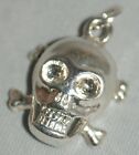Skull Necklace Pendant [ Sterling Silver ] QTY: 1