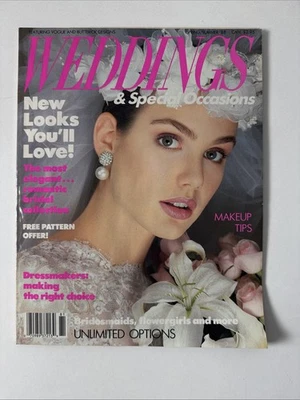 Vintage Weddings & Special Occasions Magazine - Spring Summer 1988 - Rare Bridal - Image 1 of 4