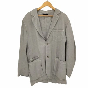 Used Zegna Sport 90-2000S Made In Romania Linen 2B Tailored Jacket Men'S Import - Picture 1 of 7