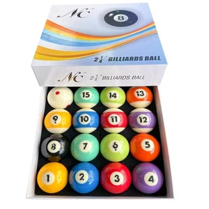 Deluxe 2-1/4 Zoll Regulierung Billard Poolbälle Set | 16 Resin Ersatzkugeln - Bild 1 von 7