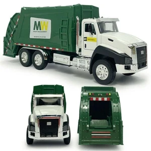 1:50 Alloy+Plastic Sanitation Garbage Truck Model Car Diecast Kids Toy Gift m - Picture 1 of 14