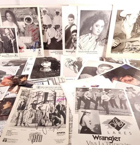 Rare 90s Texas Tejano Country Music Lot 50+ Autographs Promo Photos Fan Club Mex - Bild 1 von 24