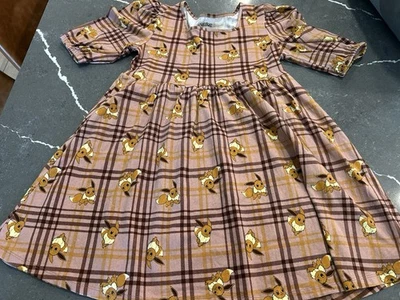 Vestido feminino Pokémon manga curta tamanho XL 14 padrão Eevee - Imagem 1 de 4