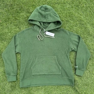 NWT Outerknown Hoodie Mens XS Green Terry Cloth Pullover Sweatshirt Fleece - Picture 1 of 6