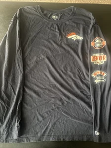 Denver Broncos Men’s New Era Long Sleeve T-shirt Size XXL - Picture 1 of 6