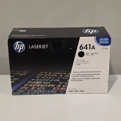 Genuine HP LaserJet 641A C9720A Black Toner Cartridge 4600 4610 4650 New Sealed - Image 1 of 4