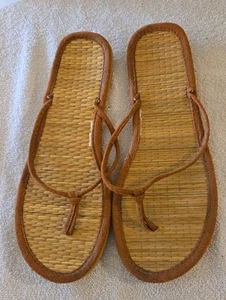 Women's Straw Style Flip Flop UK Size 6 Great Condition - Picture 1 of 1